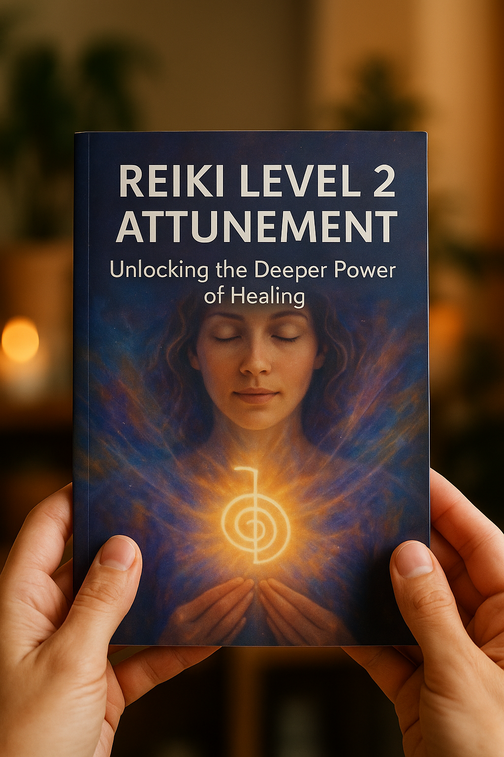 Reiki Level 2 attunement session with practitioner and student in peaceful setting
