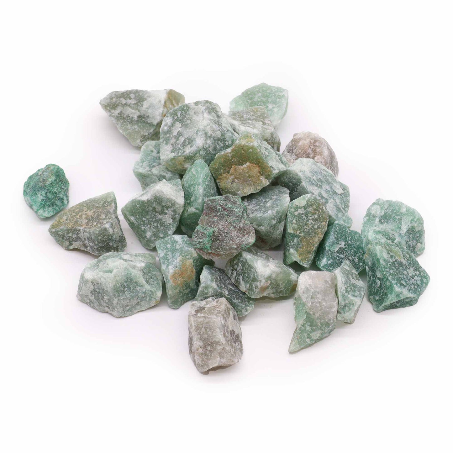 500g crystal jade for healing in various natural green hues, perfect for spiritual practices and therapies