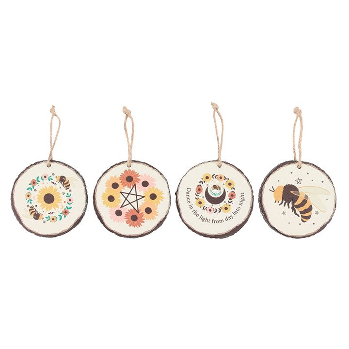 Set of 16 summer solstice decorations featuring floral designs and inspirational themes, perfect for celebrating the season