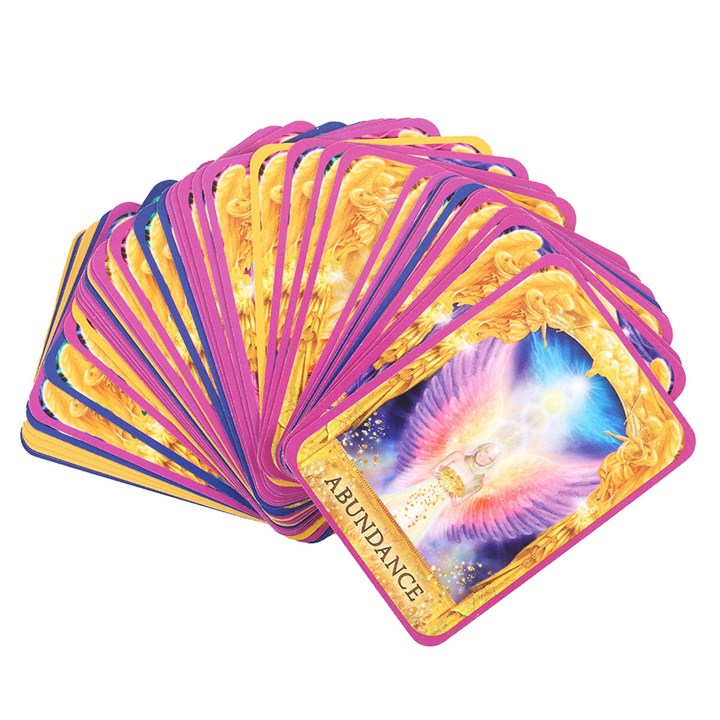 Angel Answers Oracle Cards featuring vibrant designs and spiritual themes for intuitive guidance