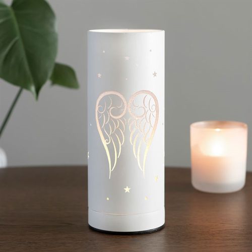 White Angel Wings Electric Aroma Lamp for relaxing ambiance, perfect healing crystal aroma lamp