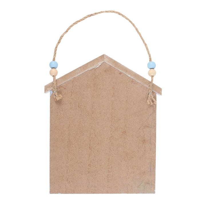 Blue Life Ring Beach Hut Hanging Decoration for charming beach hut wall decor