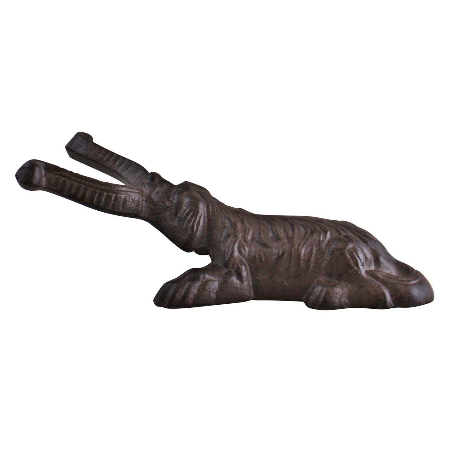 Geko Products cast iron boot jack dog design with detailed dark metal finish for easy boot removal