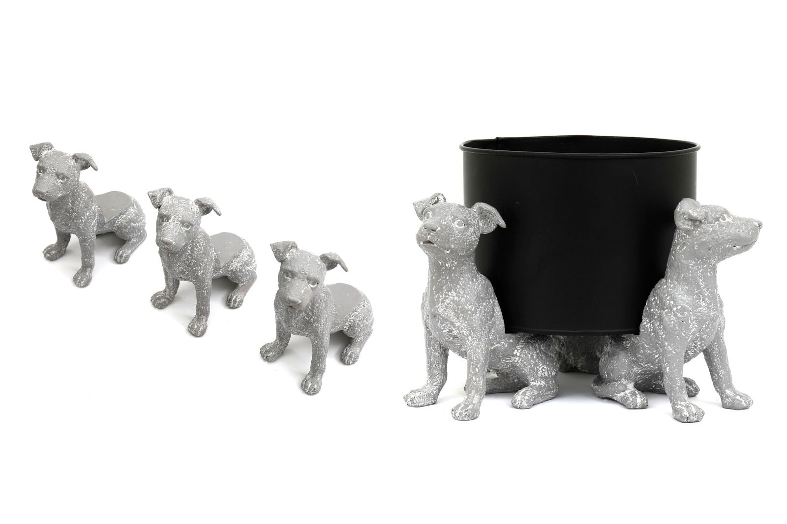 toki plant pot Grey Dog Pot Risers Set – Stylish Decorative Plant Stands