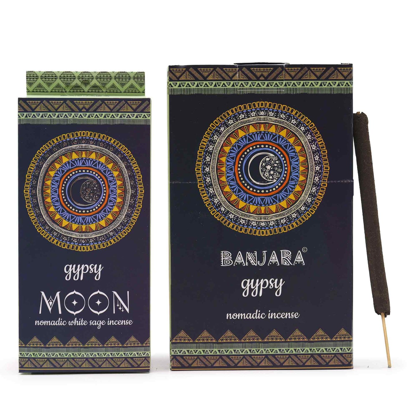 Gypsy Moon incense sticks in decorative packaging featuring intricate mandala design for spiritual practices