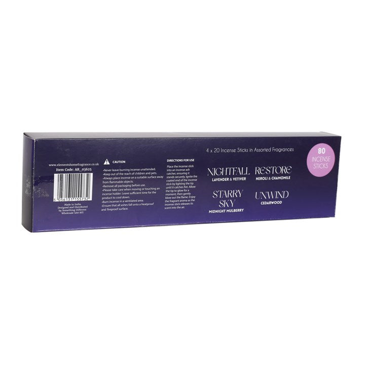 The Sleep Collection Incense Stick Set featuring incense sticks for sleep with assorted calming fragrances.