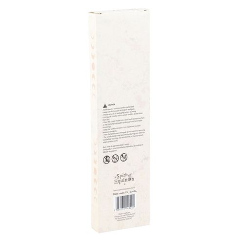 Set of 3 Off White Moon Phase Taper Candles perfect for enhancing ambiance and spirituality