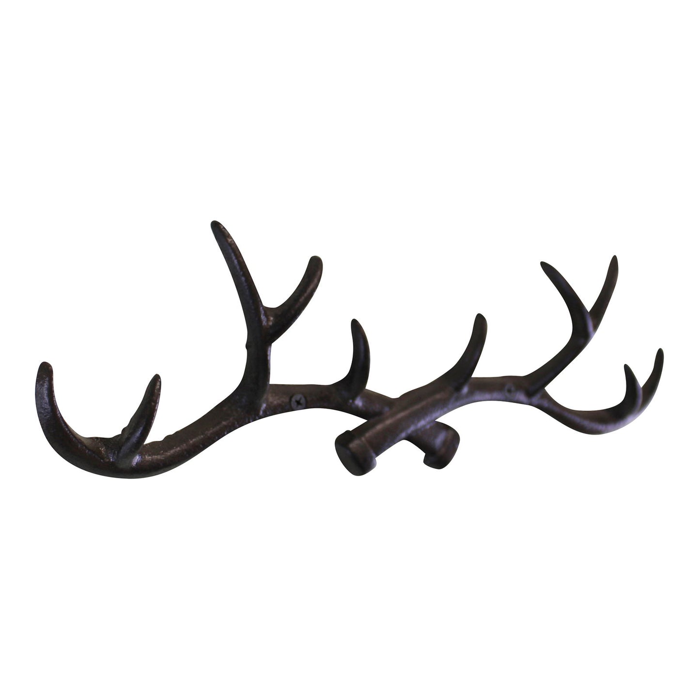 Rustic wall hooks antler design metal coat rack for farmhouse and cabin decor