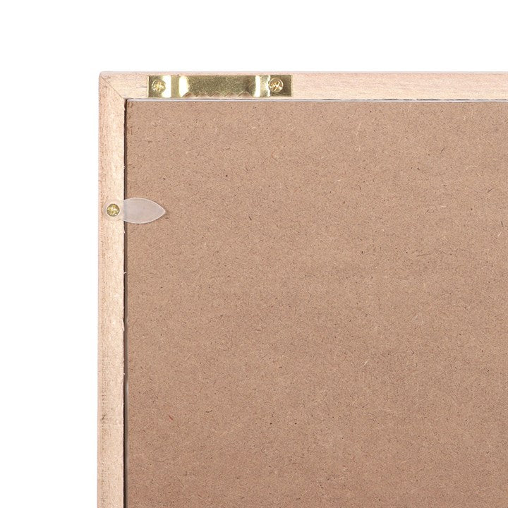 Back view of How to Celebrate the Summer Solstice wall art framed print from Kimchi Toki