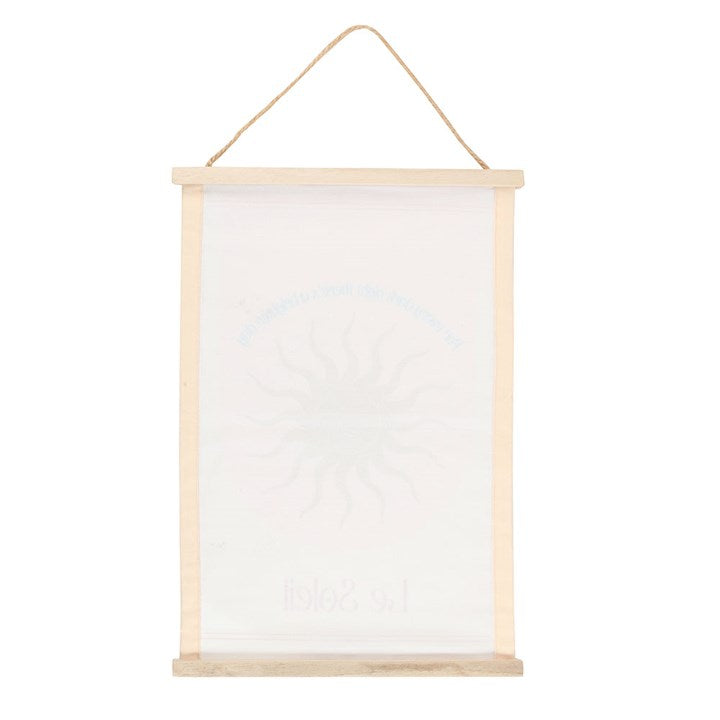 Le Soleil Sun Wall Hanging showcasing spiritual sun wall art in a minimalist design