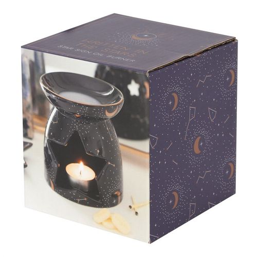 Starry night oil burner in a decorative box, ideal for creating a calming atmosphere