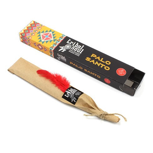 Tribal Soul Palo Santo incense sticks in decorative packaging for relaxation and cleansing rituals