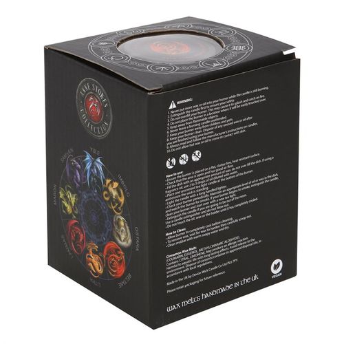 Beltane wax melt burner gift set box by Anne Stokes featuring colorful designs, ideal for enhancing your space with fragrance.