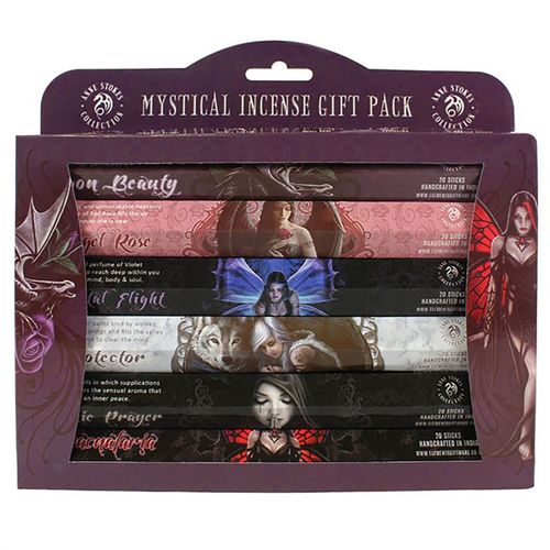 Mystical Incense Stick Gift Pack by Anne Stokes featuring various enchanting scents, perfect mystical incense gifts for spiritual relaxation.