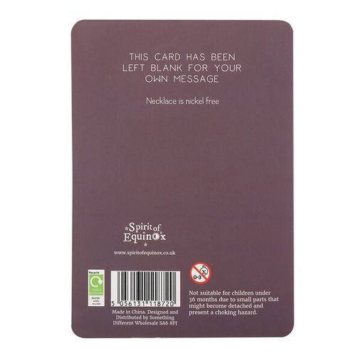 Virgo Necklace Card featuring a spiritual design, perfect for astrology jewellery gifts