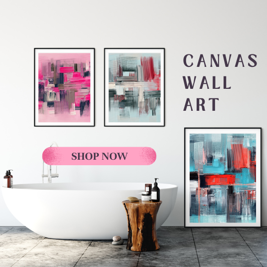 Elegant canvas wall art collection featuring vibrant abstract designs to enhance your living spaces
