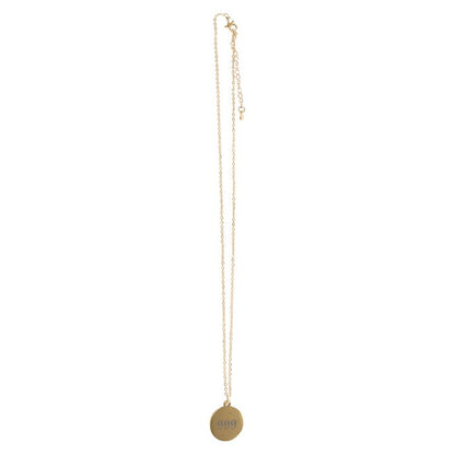 Gold 999 angel number necklace with a circular pendant featuring the number 999, perfect for spiritual connection.