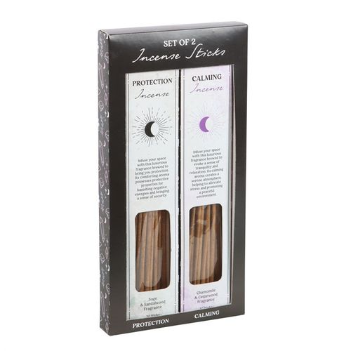Set of 2 Calming & Protection Incense Stick Sets for creating a serene atmosphere at home