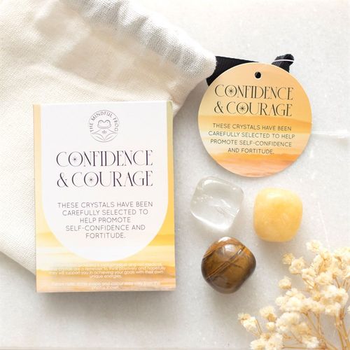 Confidence healing crystals set from Kimchi Toki designed to promote self-confidence and courage