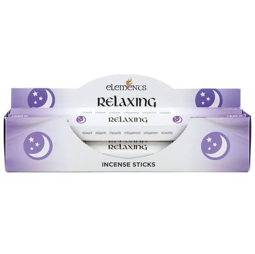 Elements incense box of 6 packs featuring relaxing incense sticks for soothing aromatherapy