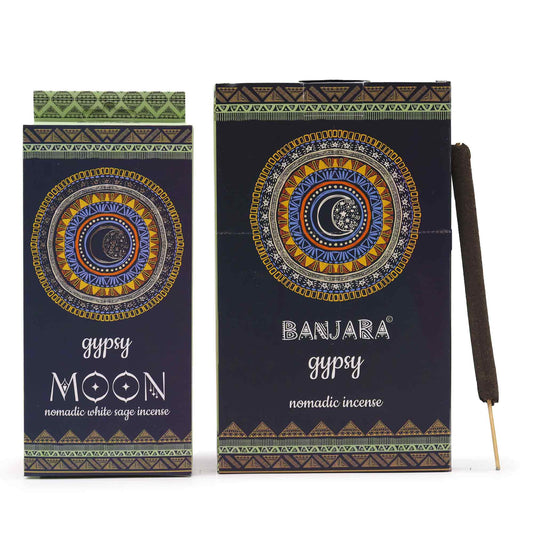 Gypsy Moon incense sticks in decorative packaging featuring intricate mandala design for spiritual practices