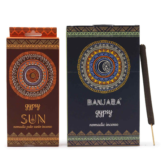 Gypsy Nomadic Incense SUN sticks in decorative packaging for spiritual relaxation and aromatherapy
