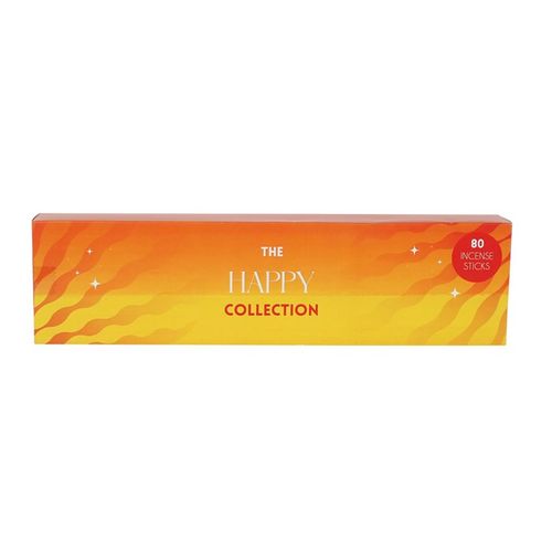 The Happy Collection incense sticks set with 80 sticks for a calming and uplifting aroma experience