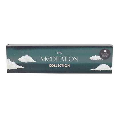 The Meditation Collection aromatherapy incense stick set with 80 sticks for relaxing and meditative experiences