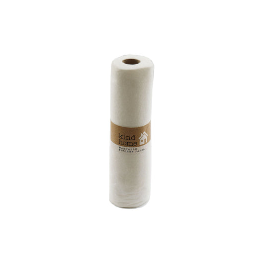 Geko Products eco-friendly reusable paper towels roll wrapped with brown label for sustainable cleaning
