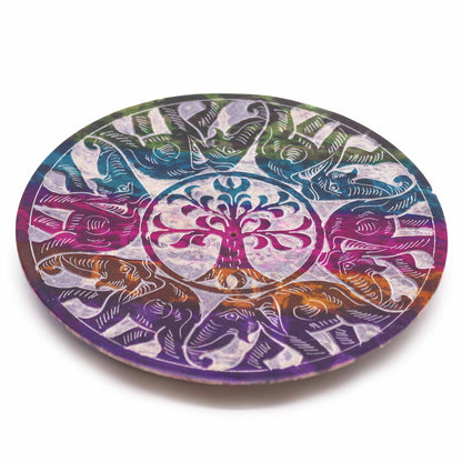 Colourful Lucky Elephant Incense Holder designed for relaxation and alignment with Reiki energy