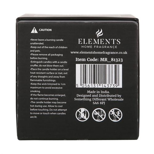Midnight Moon Bergamot Neroli Candle packaging with care instructions and item code details