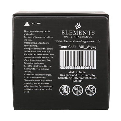 Midnight Moon Bergamot Neroli Candle packaging with care instructions and item code details