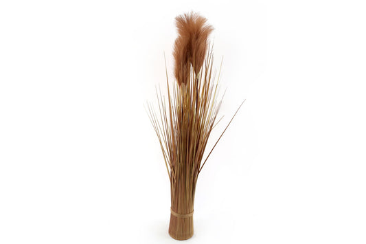 Natural dried pampas grass decor bundle with soft brown plumes and slender stems by Geko Products