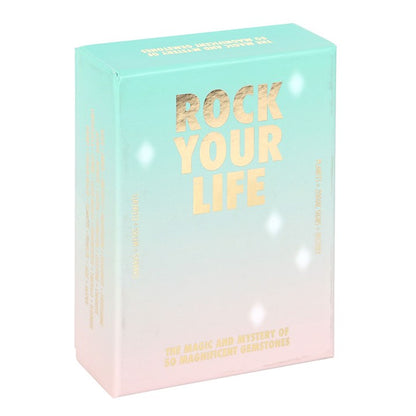 Rock Your Life cards boxed set featuring 50 beautifully illustrated gemstone tarot cards