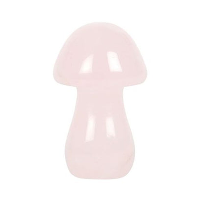 Magical rose quartz crystal mushroom from Kimchi Toki, perfect for crystal set enthusiasts