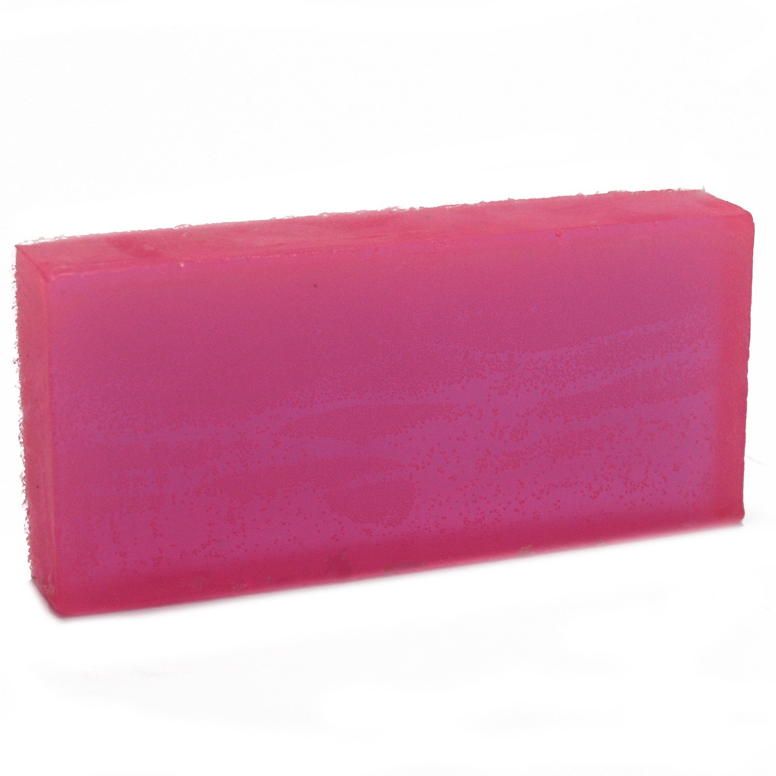 Rosemary essential oil soap loaf in vibrant pink color, perfect for nourishing skin and aromatherapy