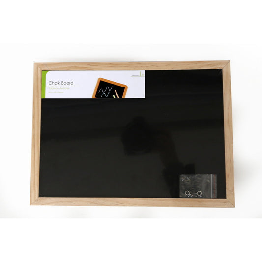 Geko Products small wooden framed chalkboard with black writing surface and natural wood border