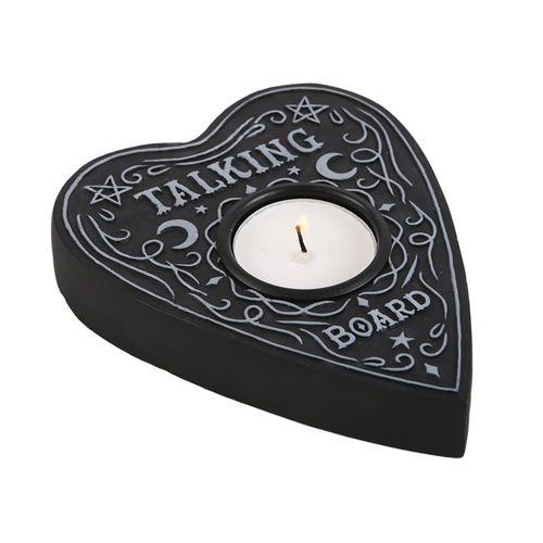 Talking Board Tealight Holder in heart shape perfect for candles and spiritual decor