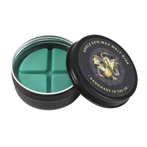 Mabon wax melt burner gift set featuring a black container with apple eco wax melt disks for a soothing fragrance experience
