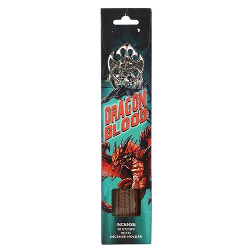 Dragon Blood incense sticks pack with a holder featuring a dragon design, ideal for enhancing your spiritual space
