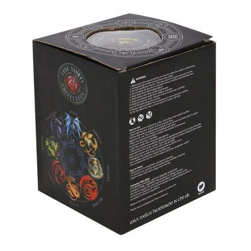 Mabon wax melt burner gift set by Anne Stokes in decorative packaging featuring a colorful design and mystical symbols
