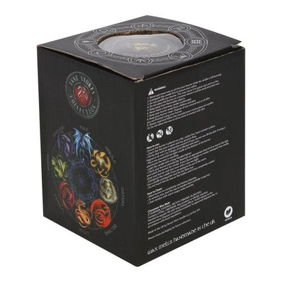 Mabon wax melt burner gift set by Anne Stokes in decorative packaging featuring a colorful design and mystical symbols